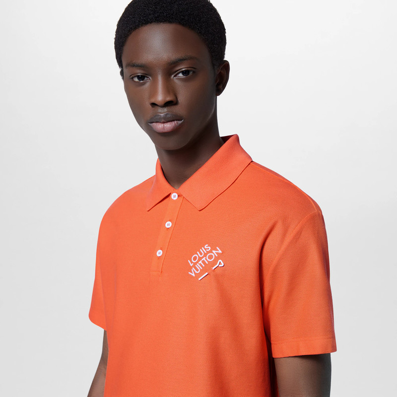 Embroidered Signature Cotton Polo 5