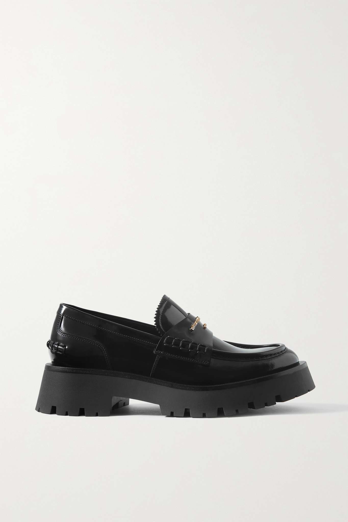 Carter patent-leather loafers - 1