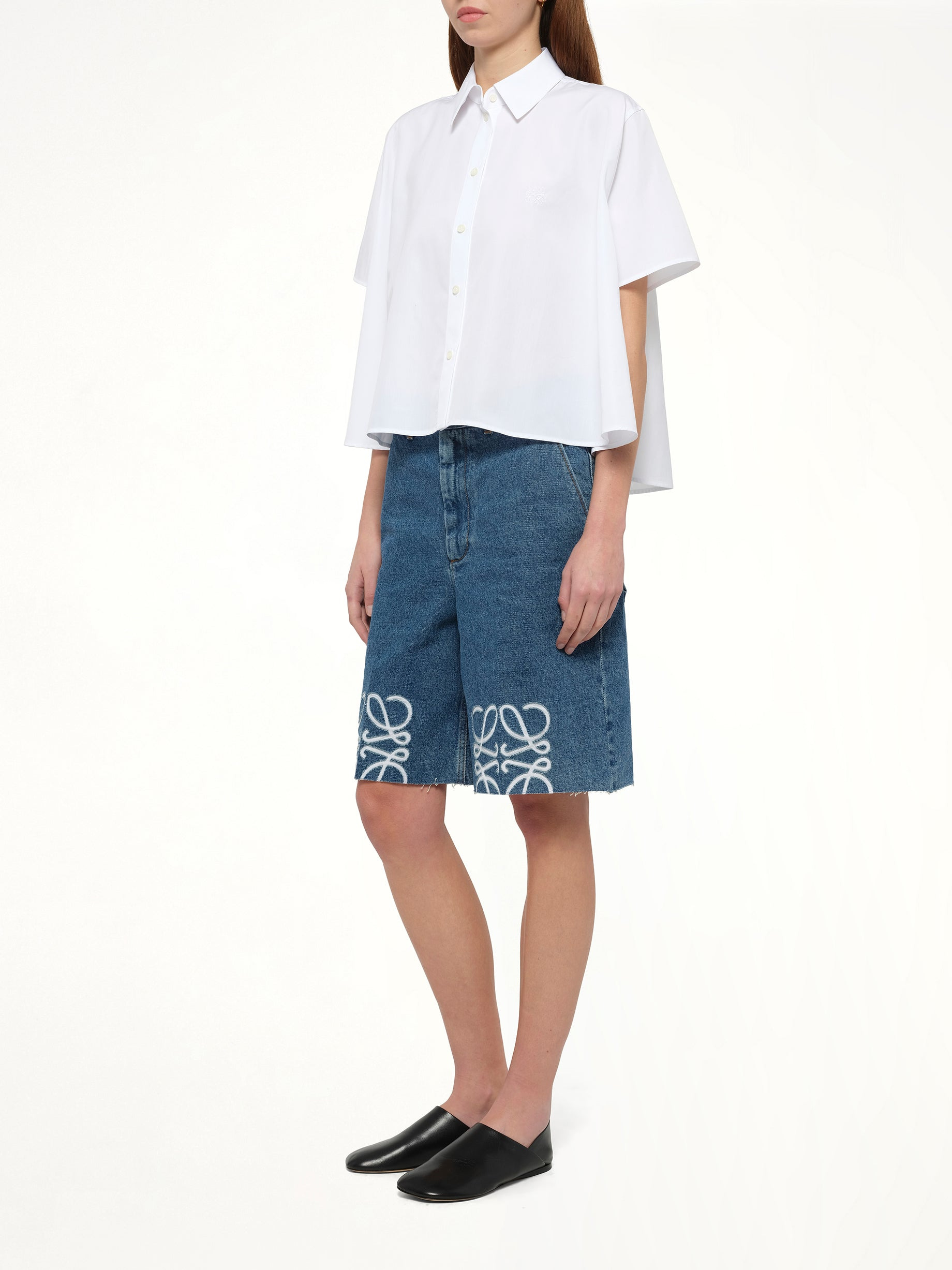 Anagram Shorts AF in Jeans Blue - 4