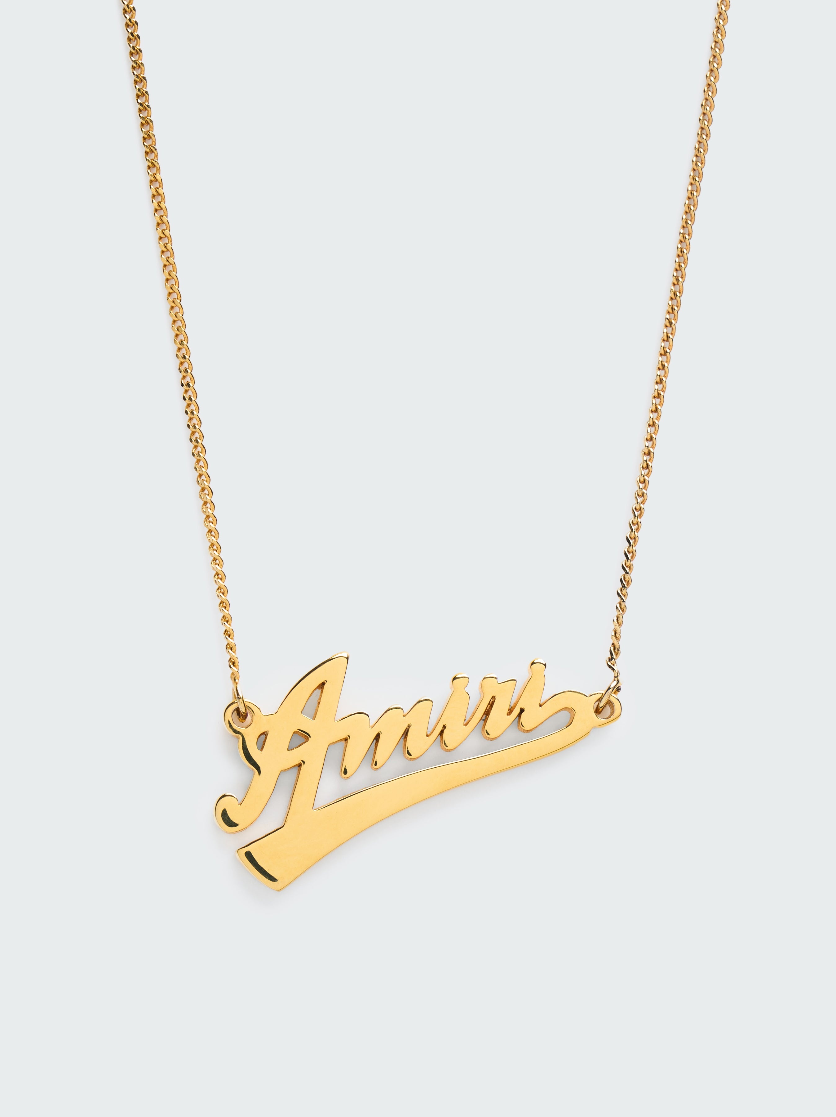 AMIRI SCRIPT NECKLACE - 1
