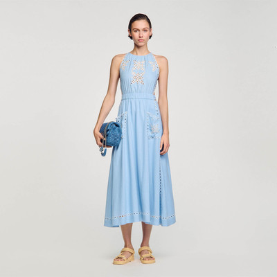 Sandro BRODERIE ANGLAISE MAXI DRESS outlook