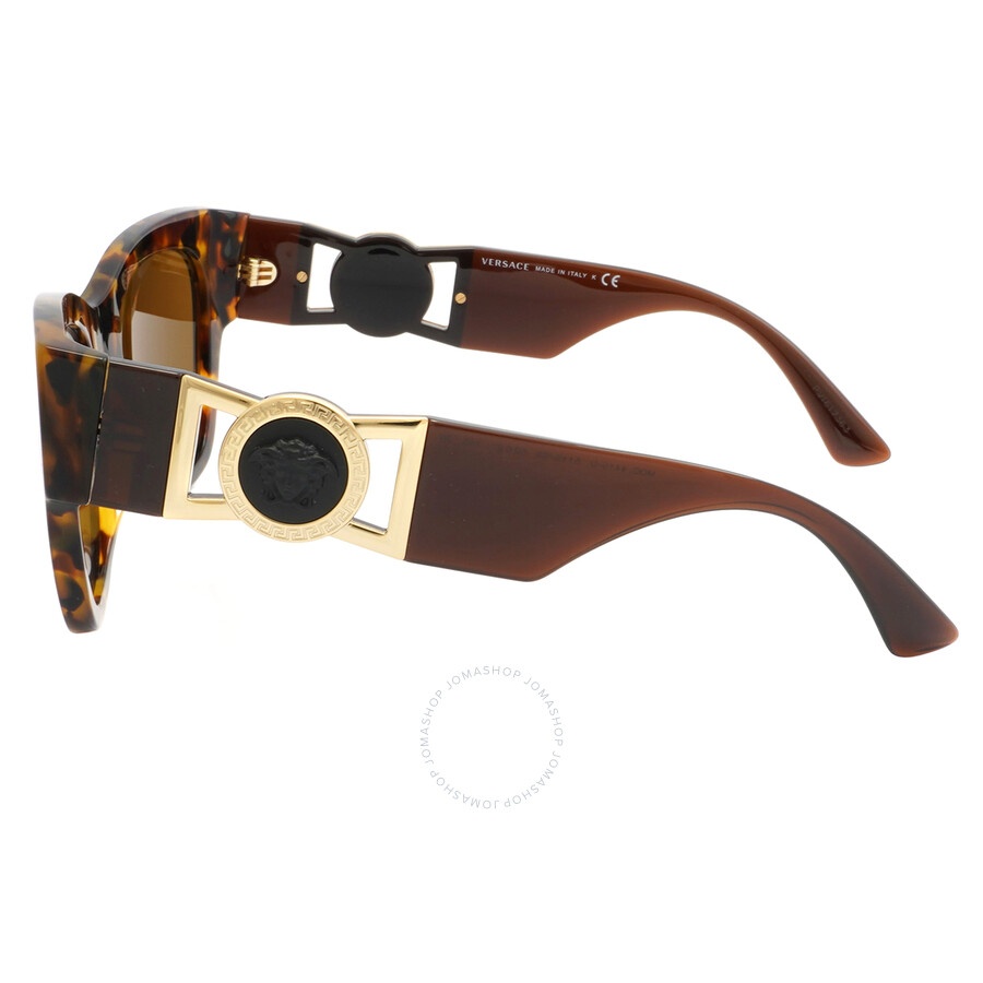 Versace Dark Bronze Cat Eye Ladies Sunglasses VE4415U 511963 52 - 4