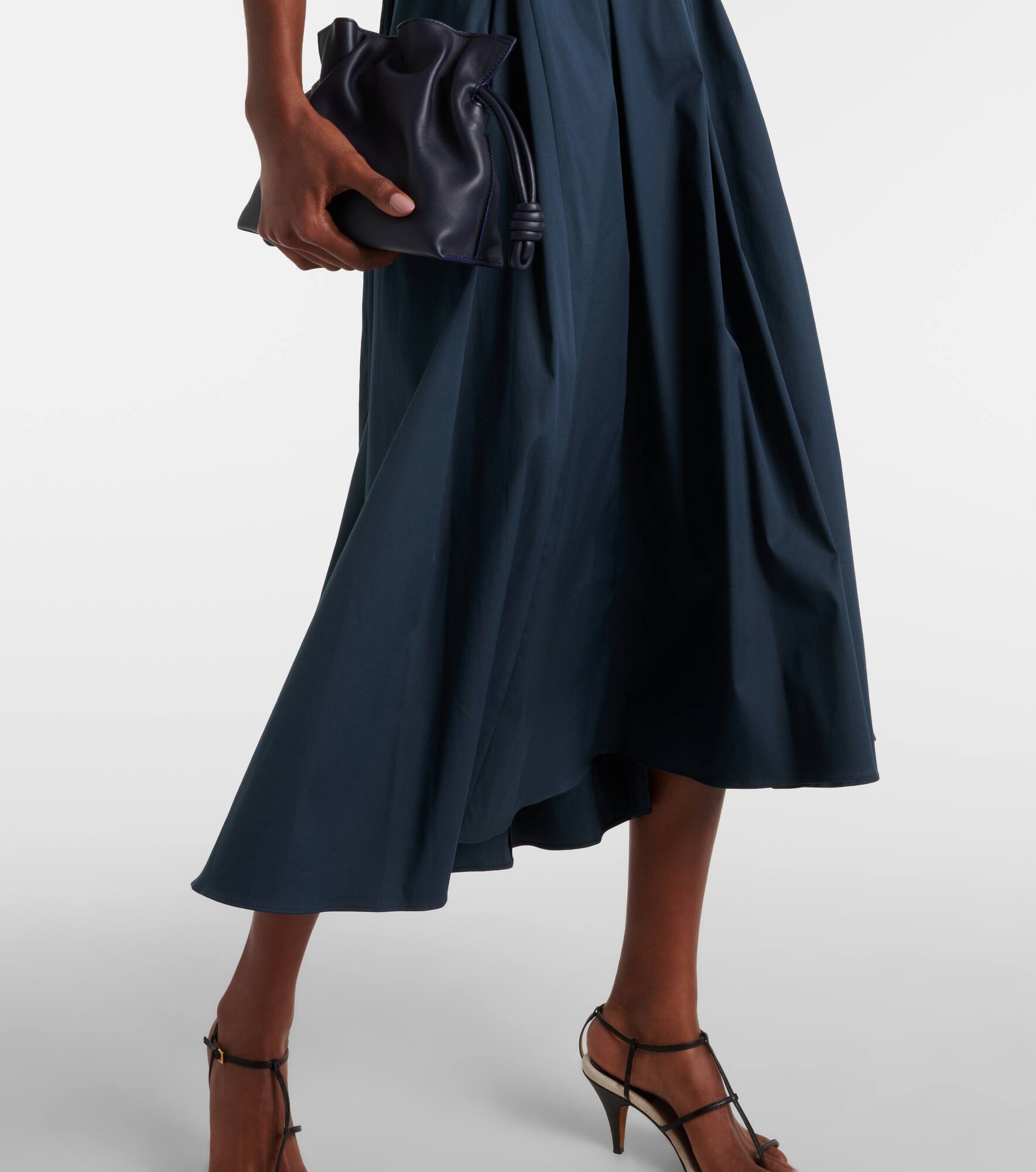 Preston cotton-blend poplin midi dress - 5