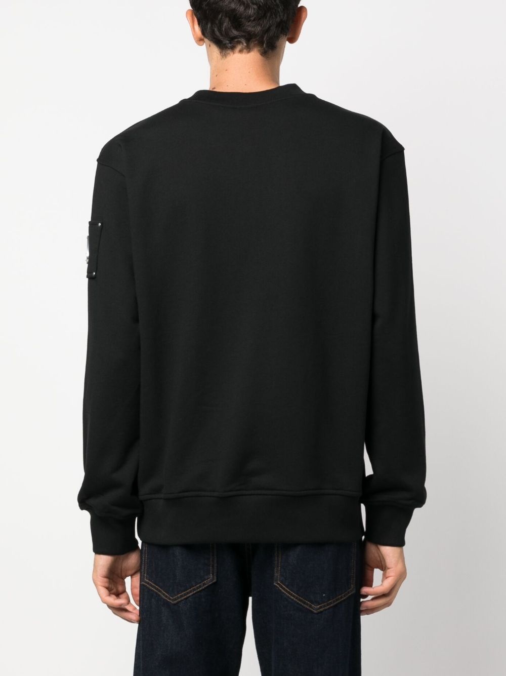 Brooklyn logo plaque cotton sweatshirt - 4