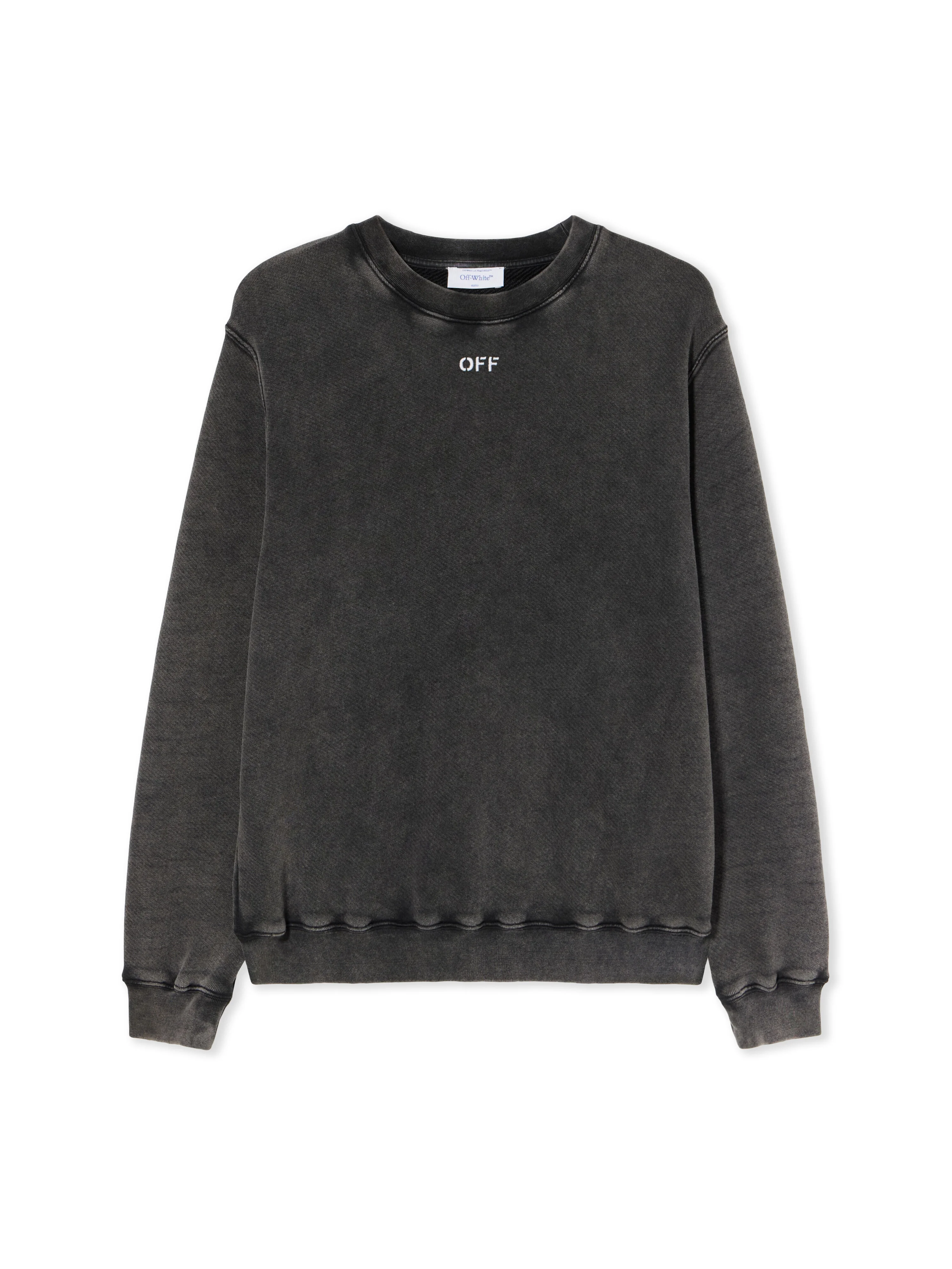 Check Flan Arrow Crew Logo Sweatshirt - 1