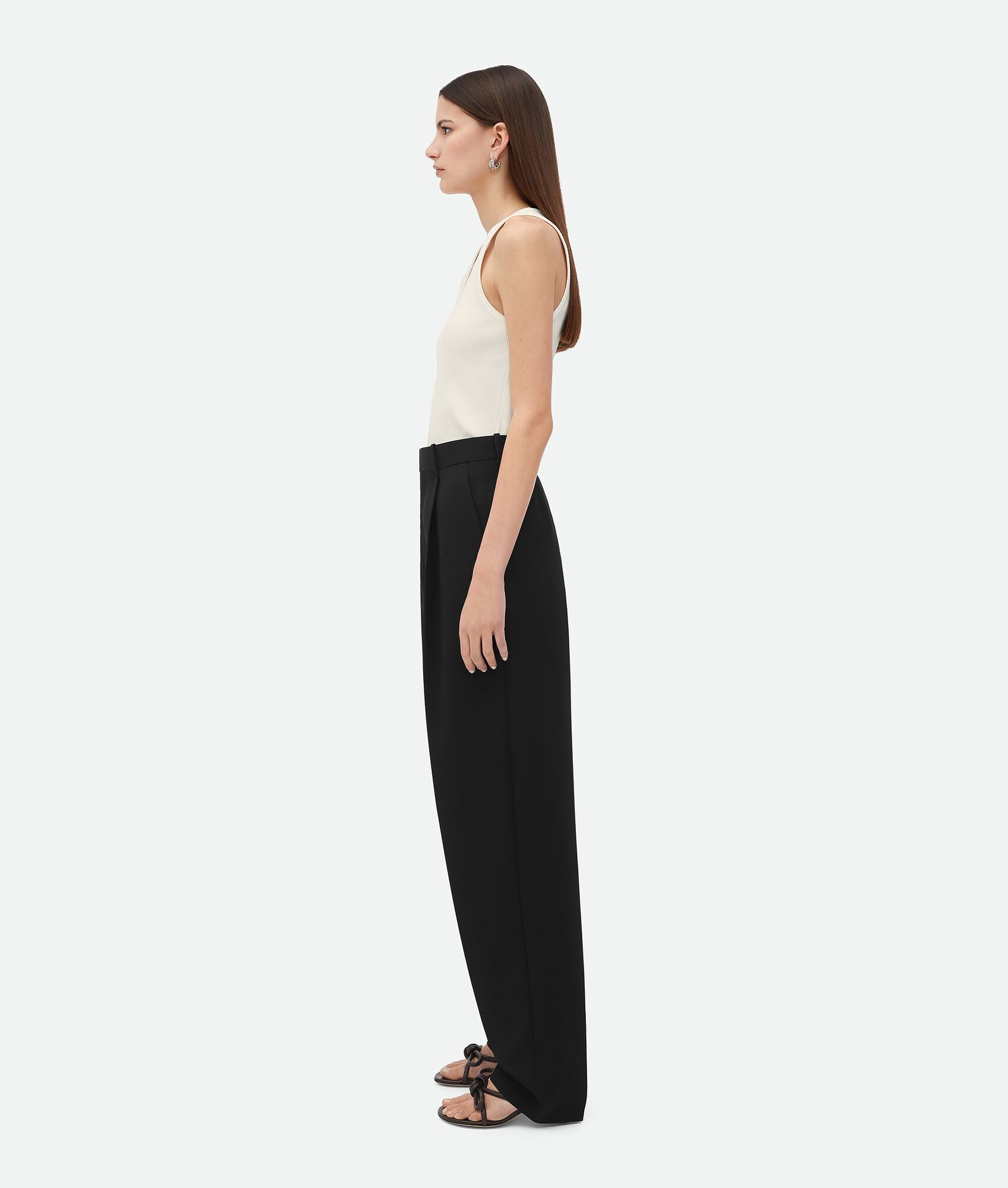 Wool Grain De Poudre Trousers - 2