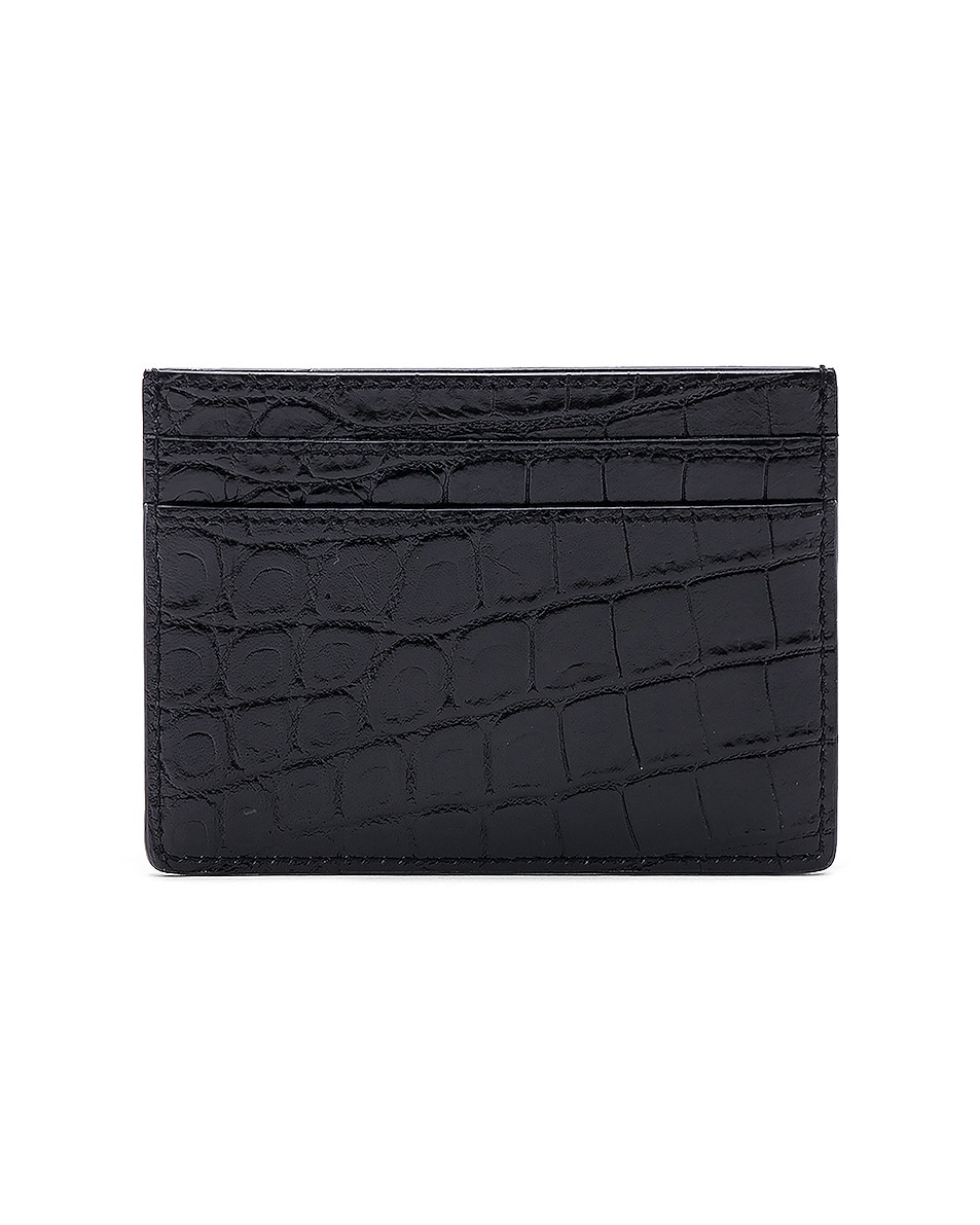 Croc Leather Card Case - 2