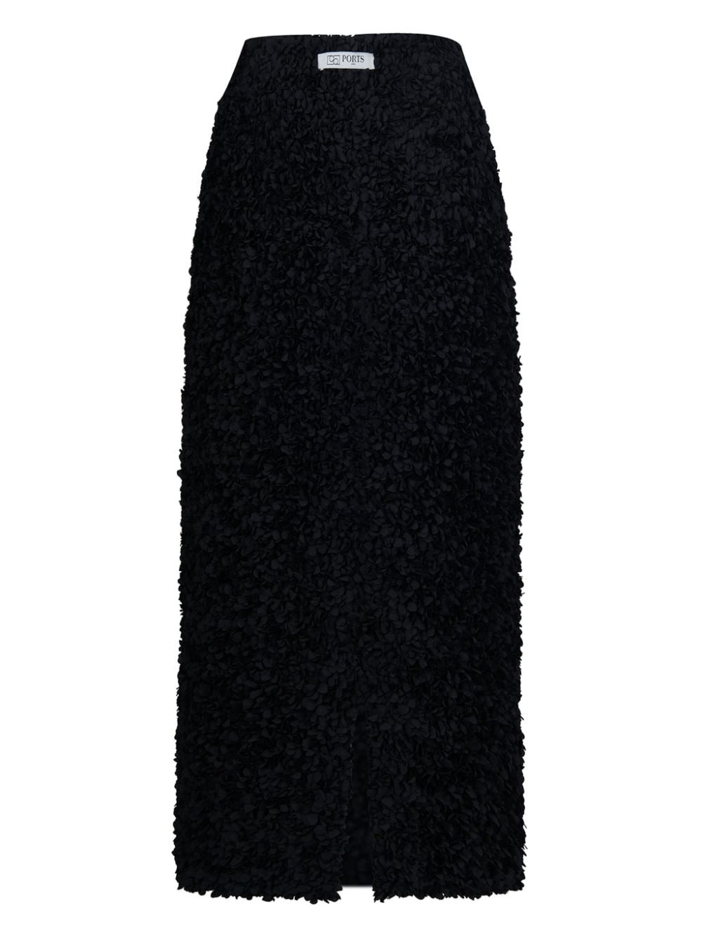 bouclé-constructed midi skirt - 5