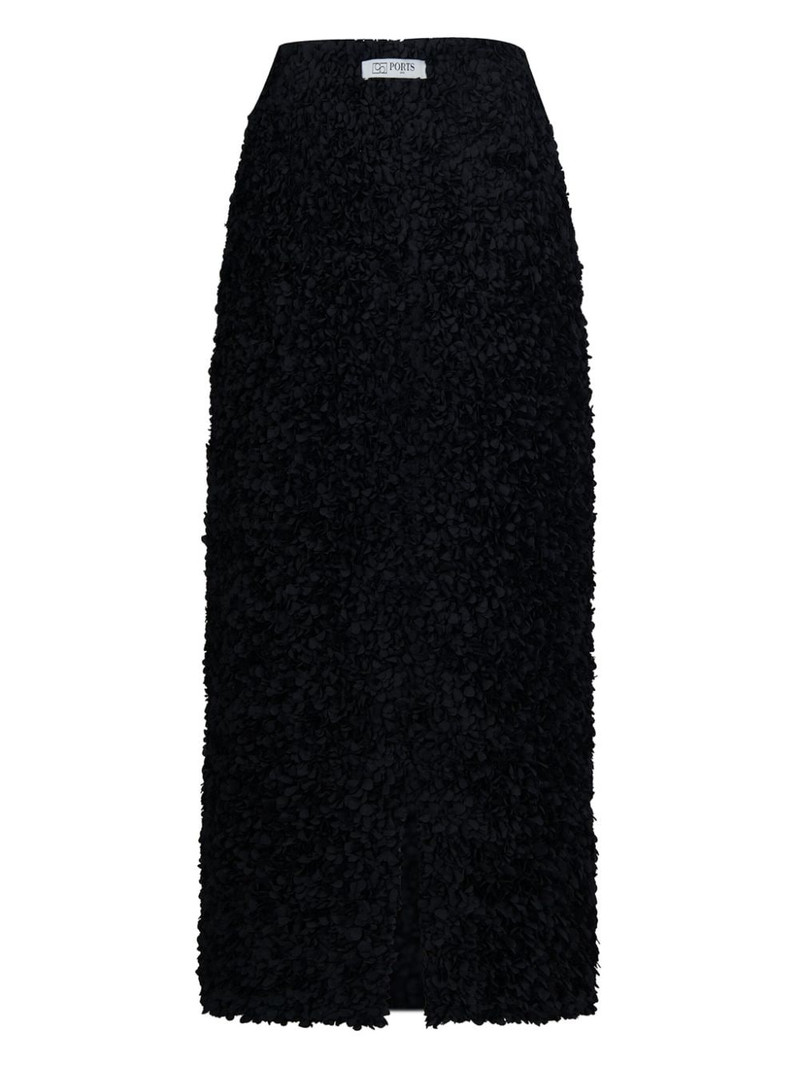bouclé-constructed midi skirt 5