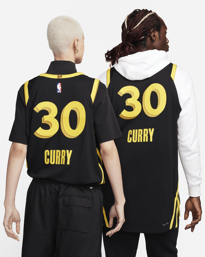 Nike Stephen Curry Golden State Warriors 2023/24 City Edition Nike Men's Dri-FIT ADV NBA Authentic Jersey outlook