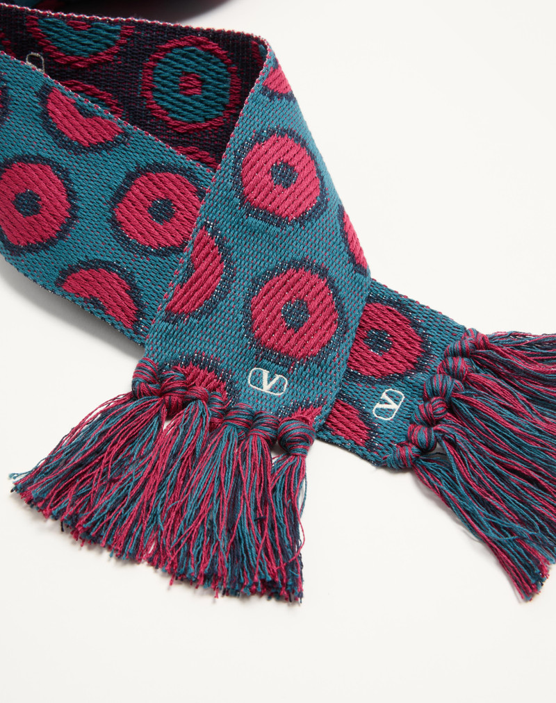ANTIBES COTTON SCARF WITH FRINGE 4