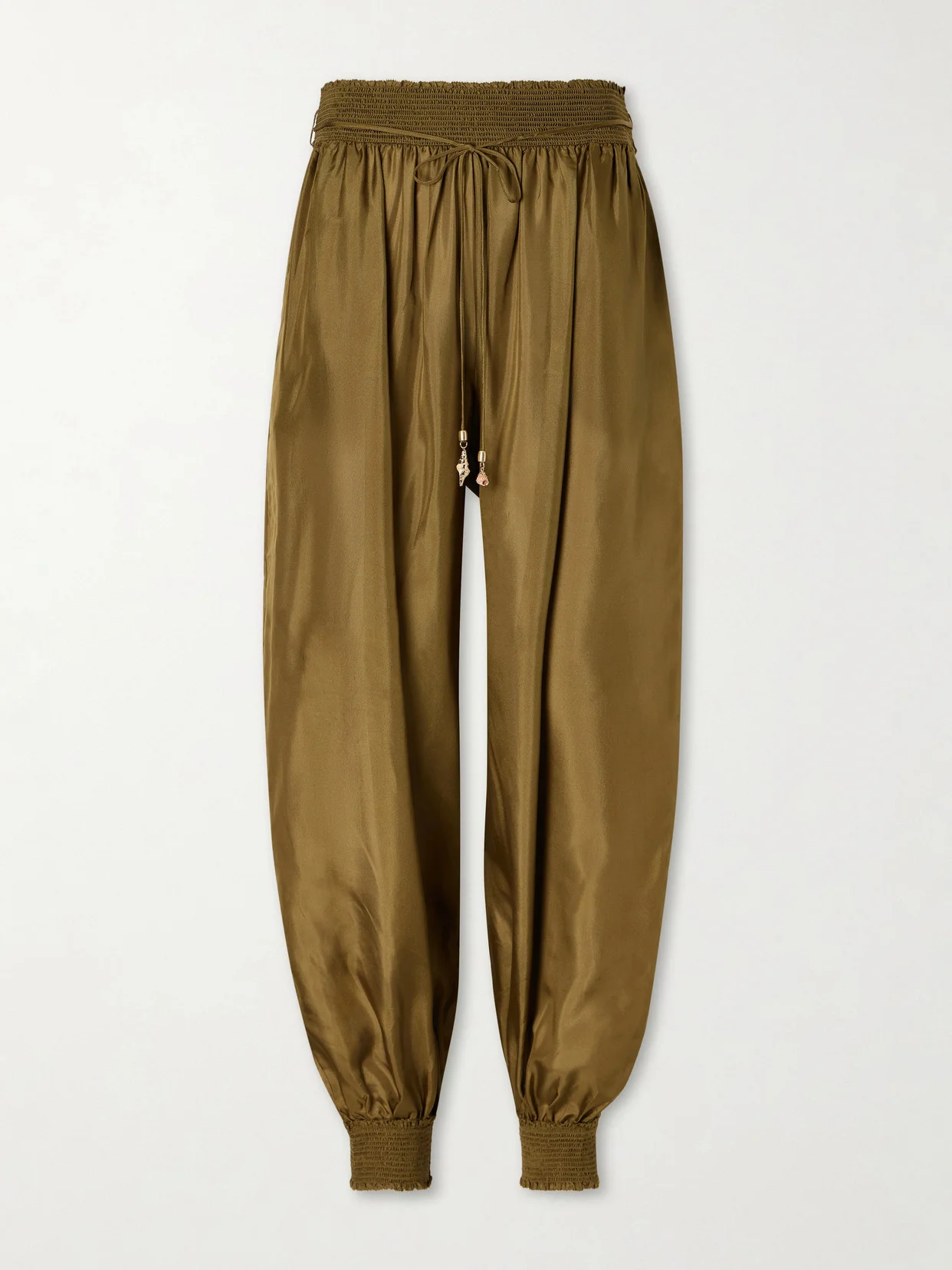 Mahon Silk Tapered Pants - 1