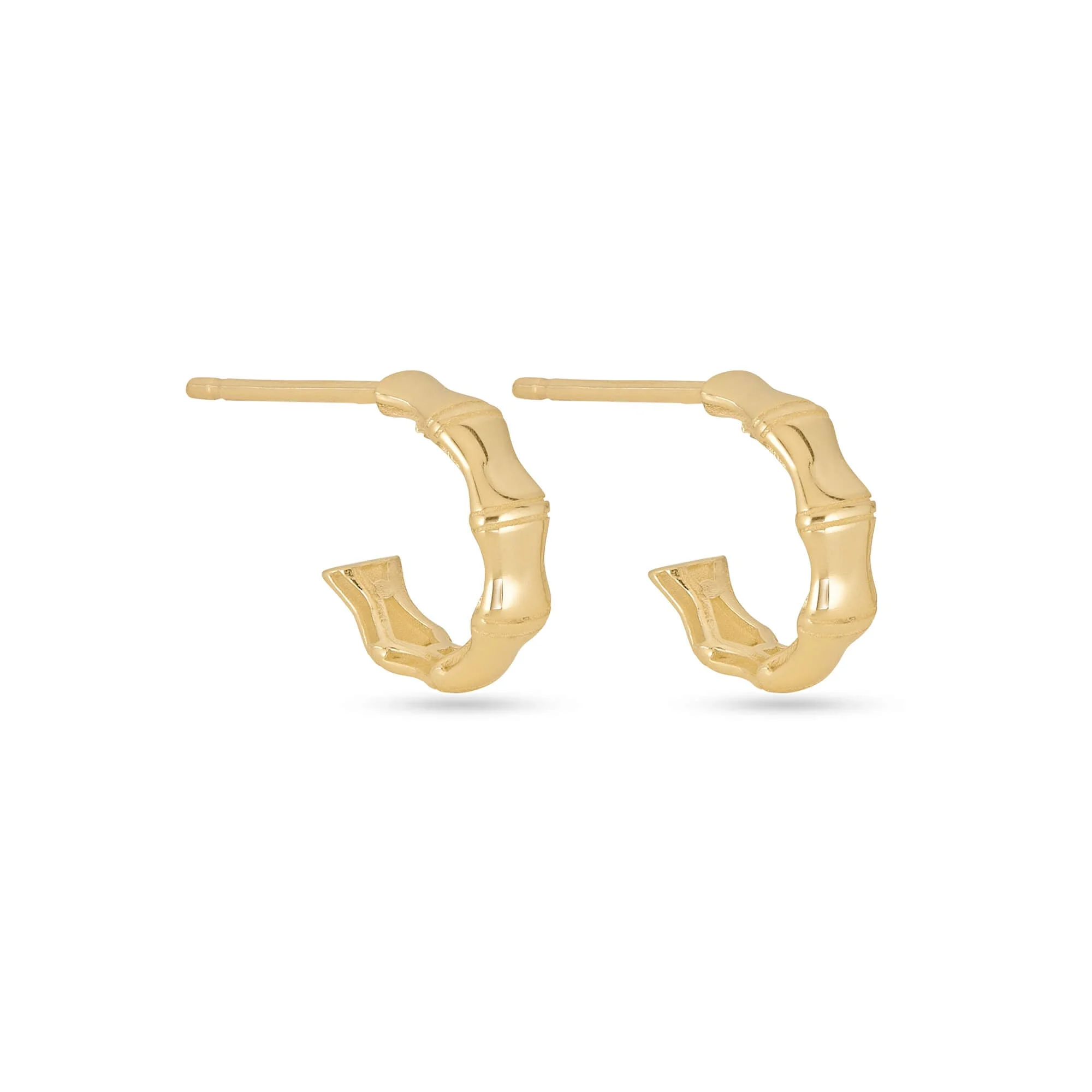 Resort Gold Bamboo Hoops - 1