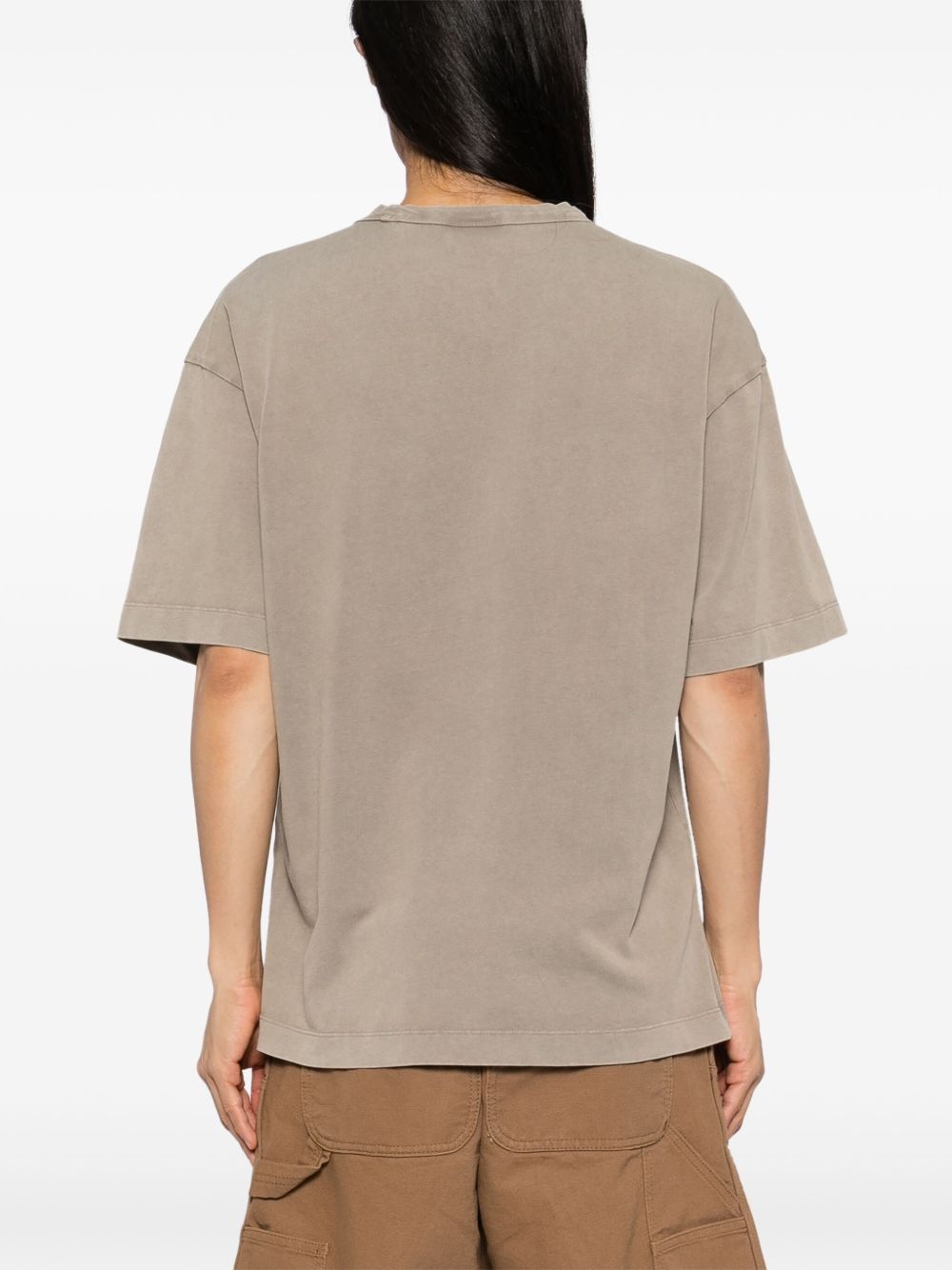 logo-print cotton T-shirt - 3
