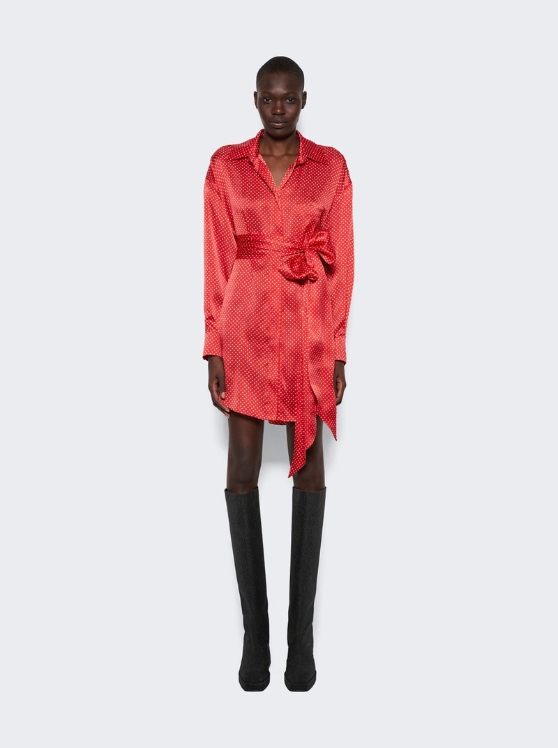 ALEXANDRE VAUTHIER Mini Shirt Dress Daring Red outlook