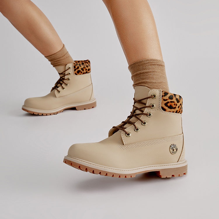 (WMNS) Timberland 6 Inch Safari Cheetah Waterproof Boot 'Ivory Nubuck' A2GY5W - 8