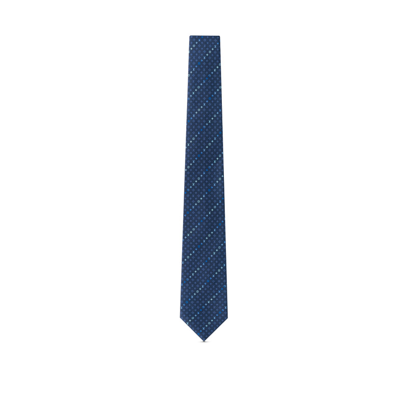 Gradient Monogram Bands Tie 1