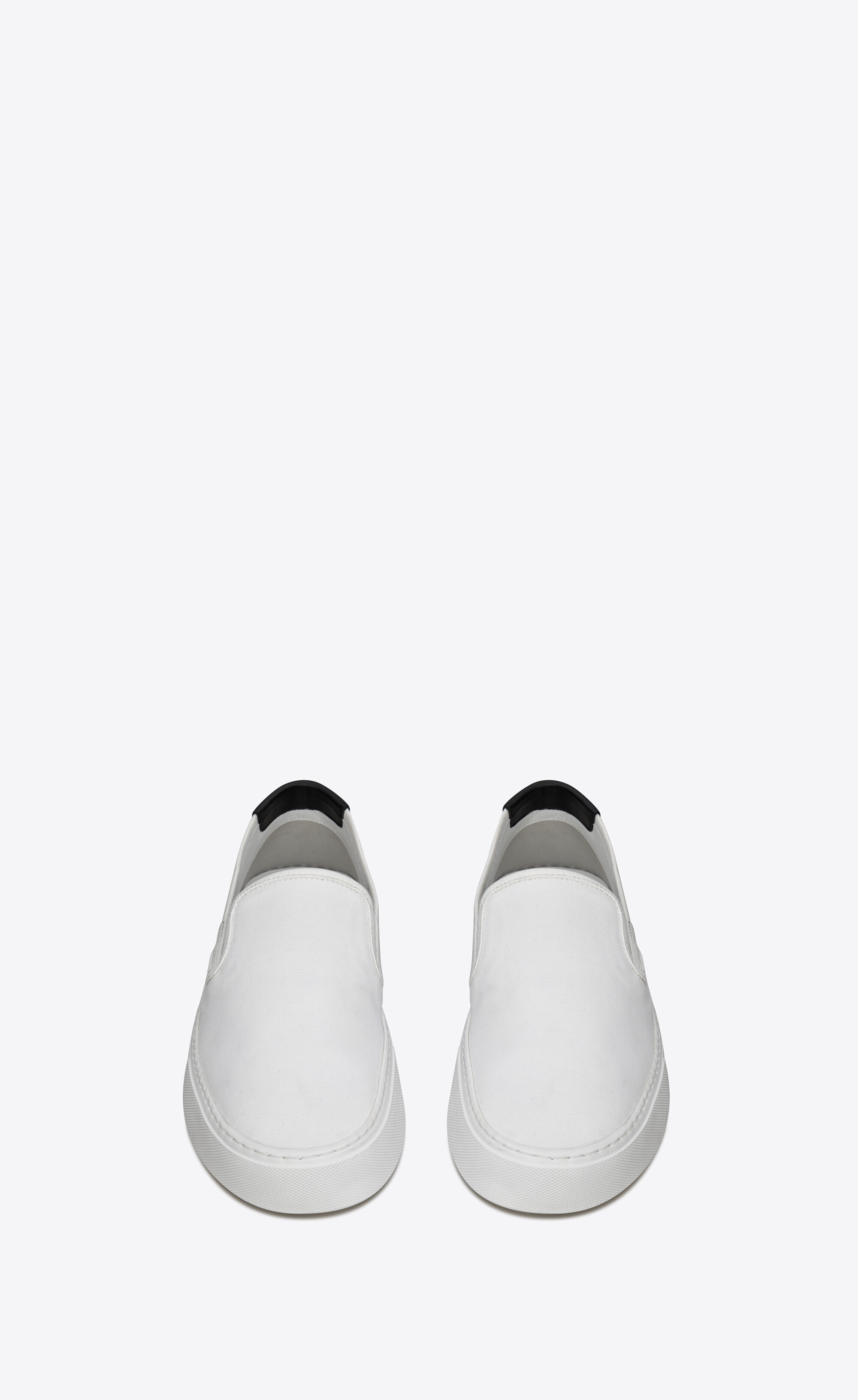 venice slip-on sneakers in canvas and leather - 2