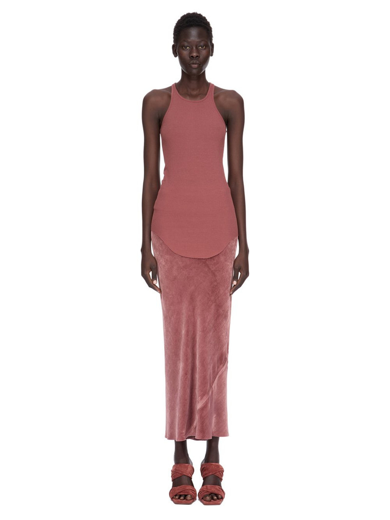 velvet-finish skirt 6
