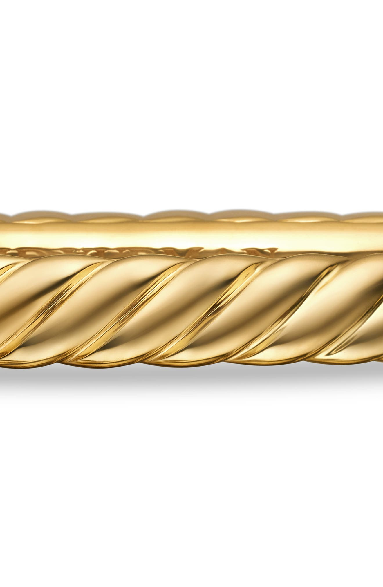 David Yurman Sculpted Cable Bangle Bracelet in 18K Yellow Gold, 4.6mm at Nordstrom - 4