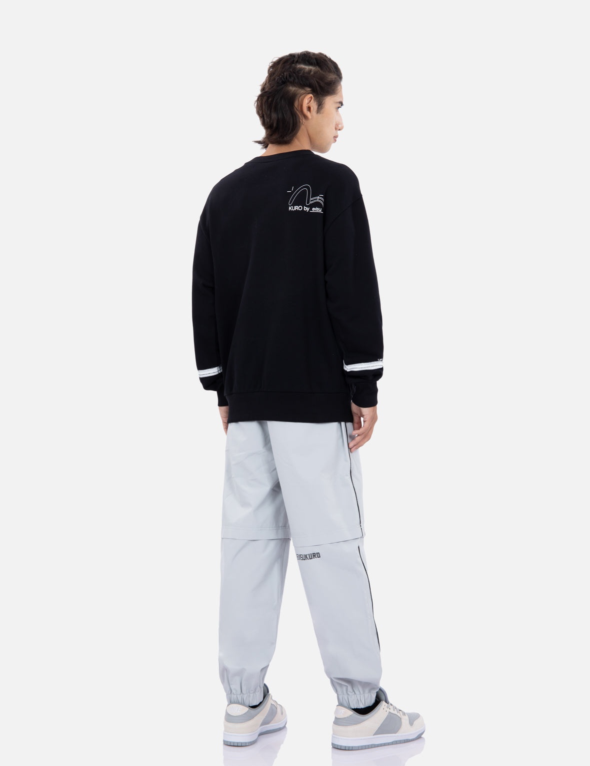 Slogan Print Oversized Sweatshirt - 4