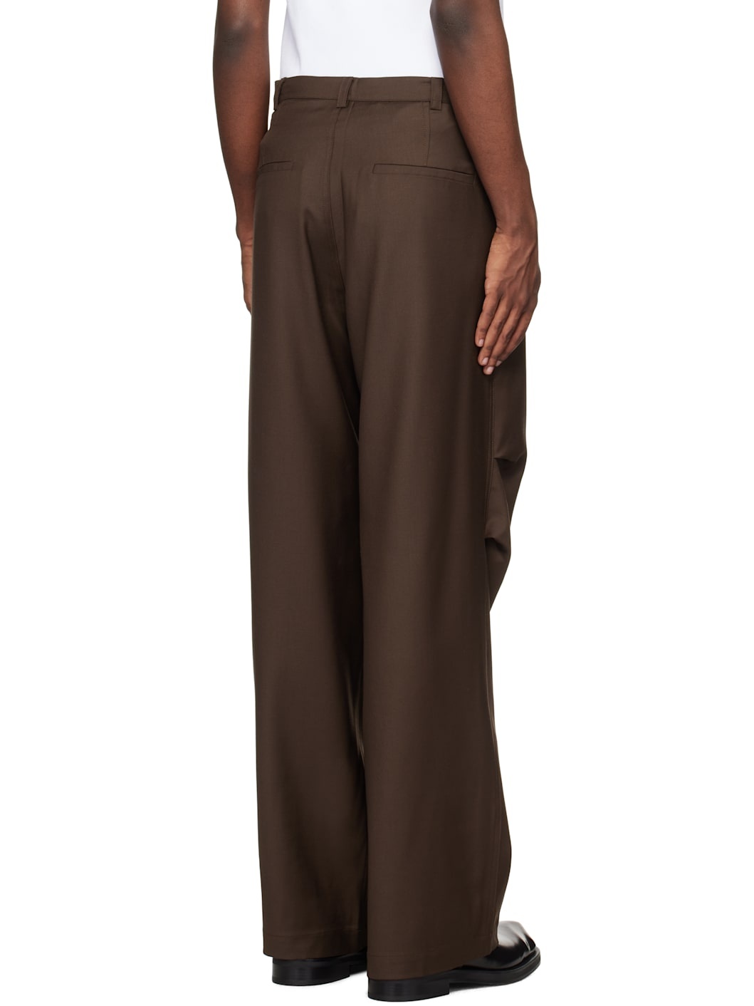 Brown Parachute Trousers - 3