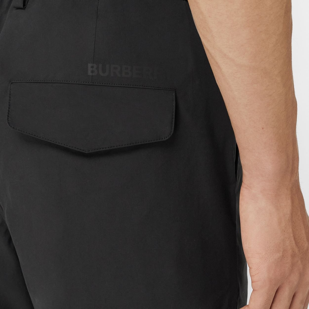 Cotton Blend Tailored Trousers - 3