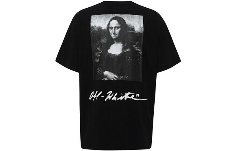 Off-White Off-White SS19 Tee Short Sleeve Mens Mona Lisa Normal Fit OMAA027S191850051020 outlook