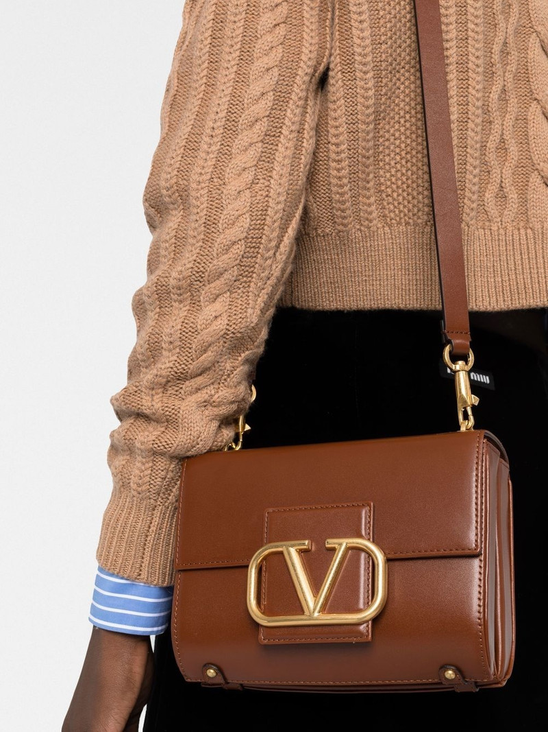 Stud Sign leather shoulder bag 3