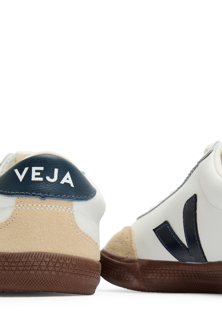 Veja Volley Panelled Leather Sneakers - 4