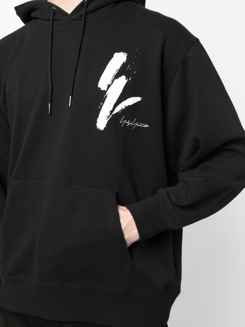 x New Era logo-print cotton hoodie 5