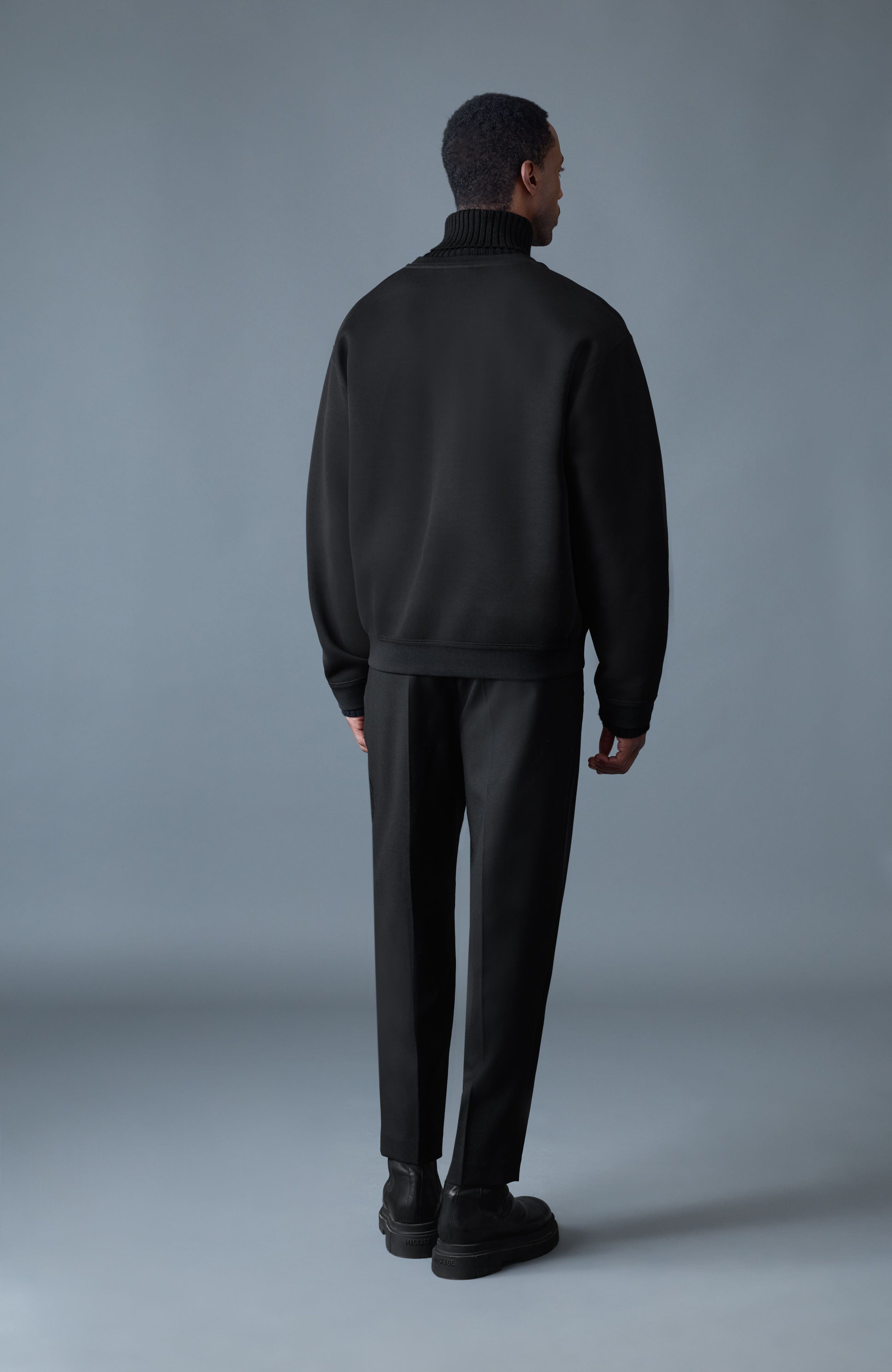 LEGEND Knit Cotton-Blend Turtleneck Sweater - 4