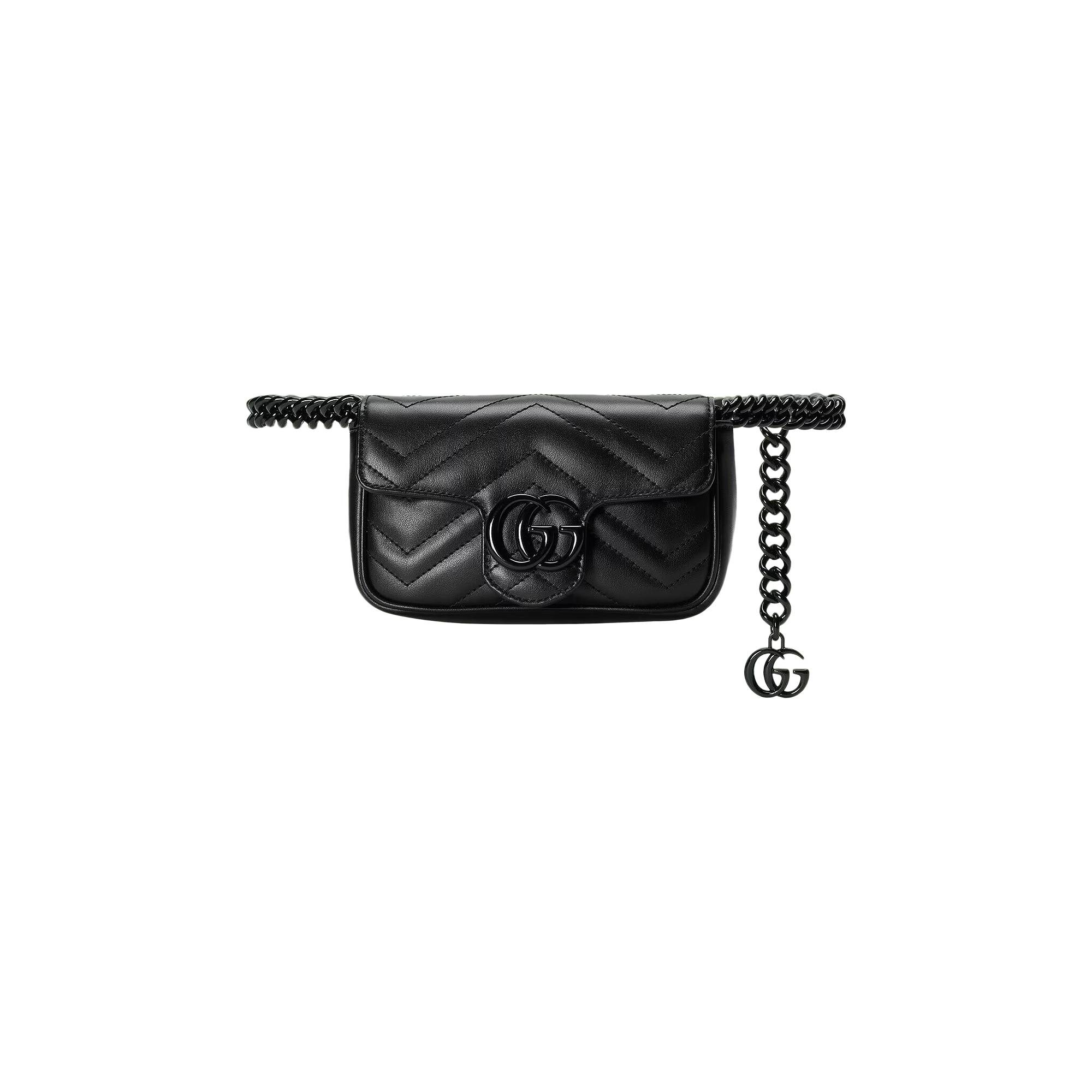 Gucci GG Marmont Belt Bag 'Nero' - 2