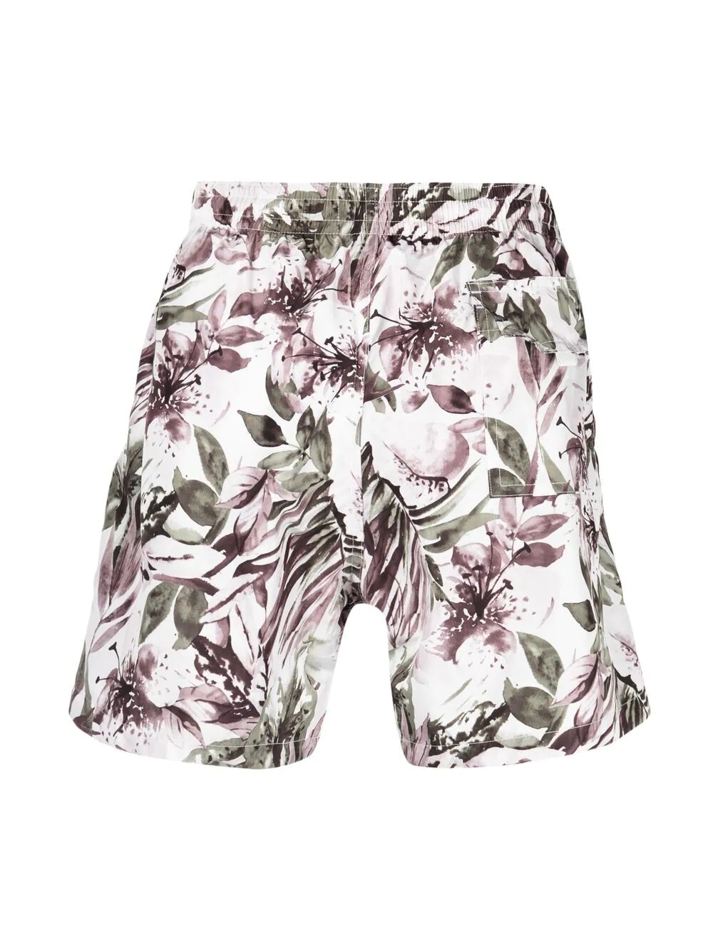 floral-print drawstring swim shorts - 2