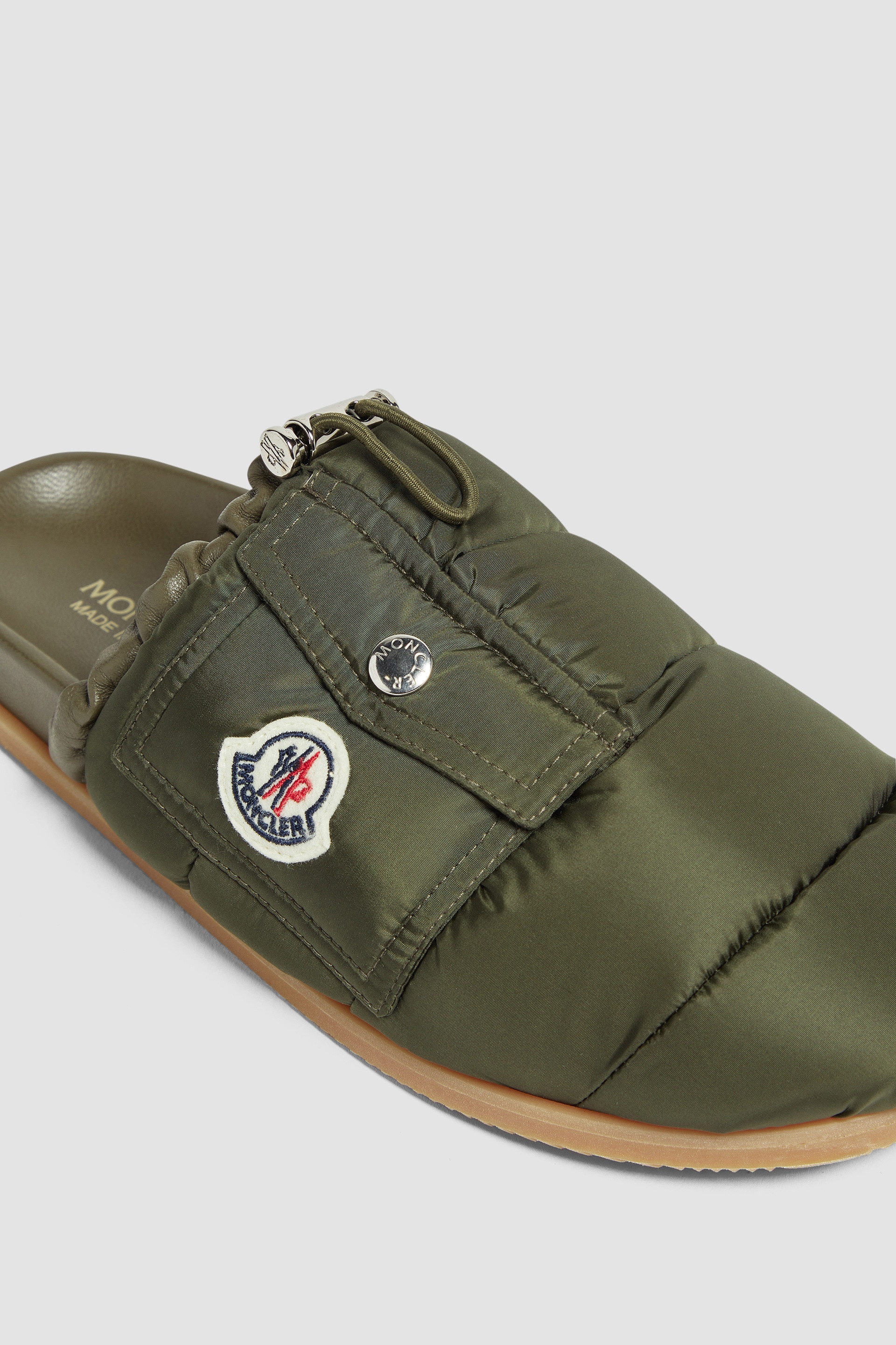 Moncler Mon Pocket Padded Leather Mules | REVERSIBLE