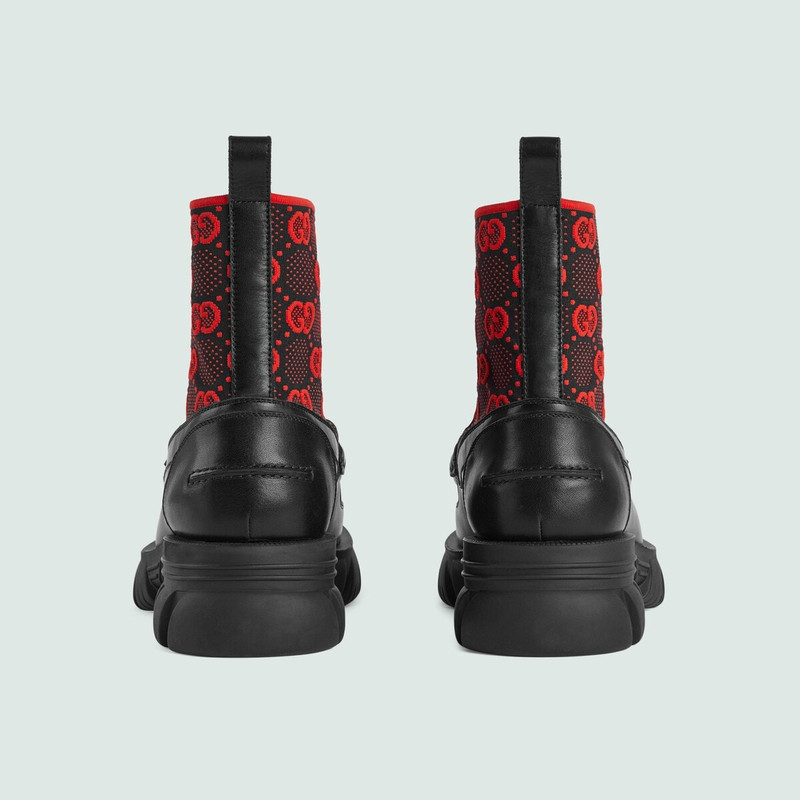 GUCCI Men's GG jersey boot with Horsebit outlook