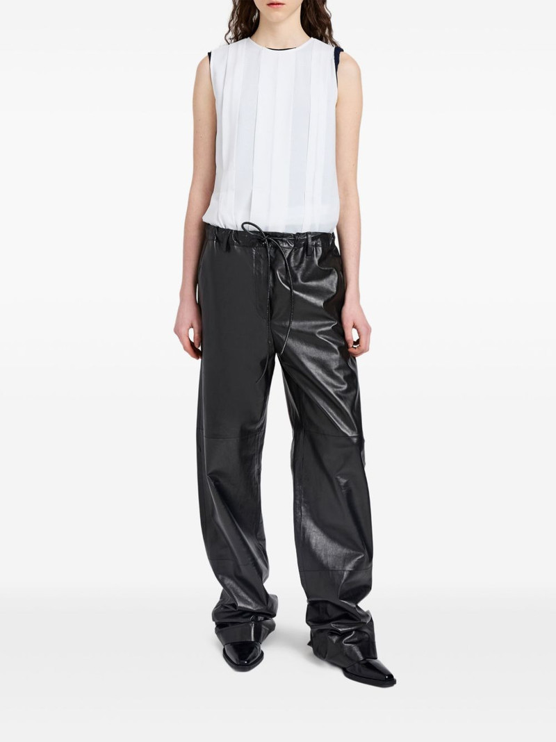 Proenza Schouler Magnus drawstring leather trousers outlook