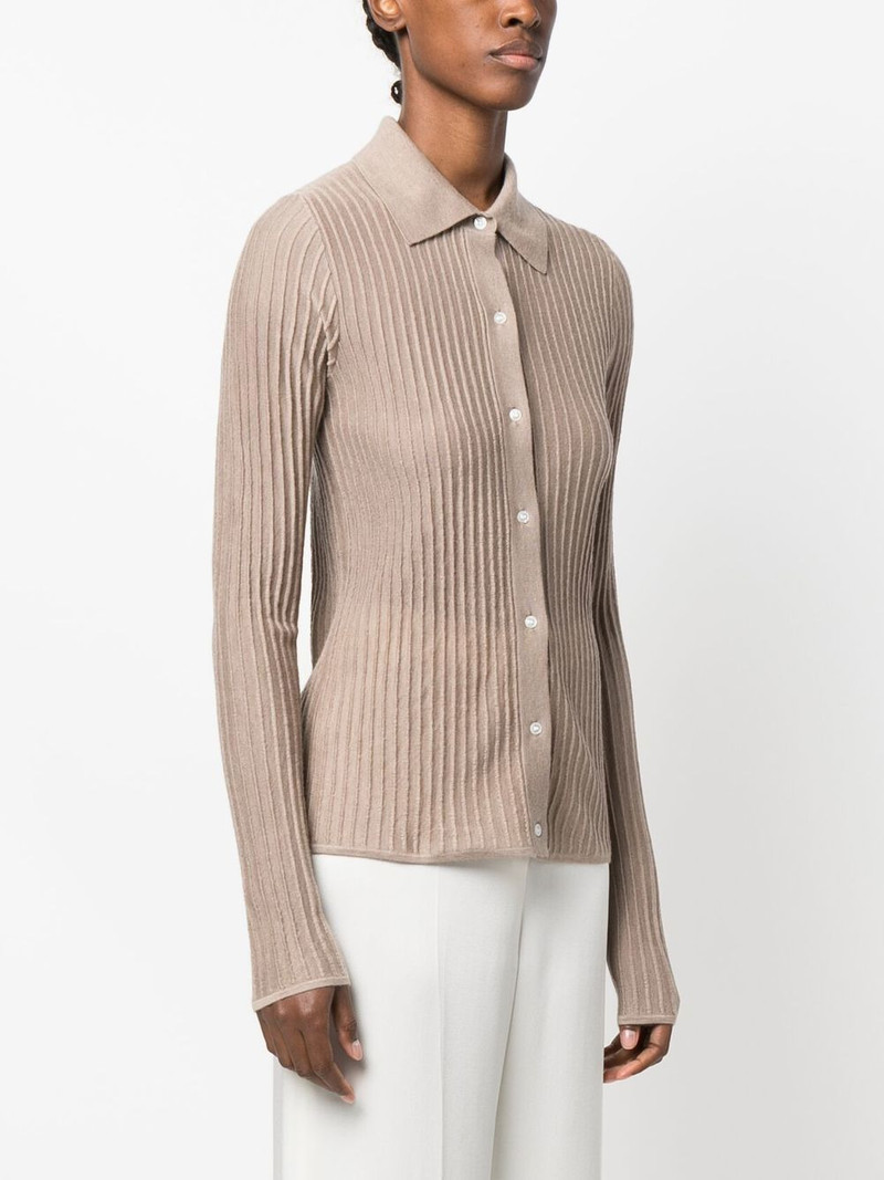 ribbed-knit cashmere cardigan 3
