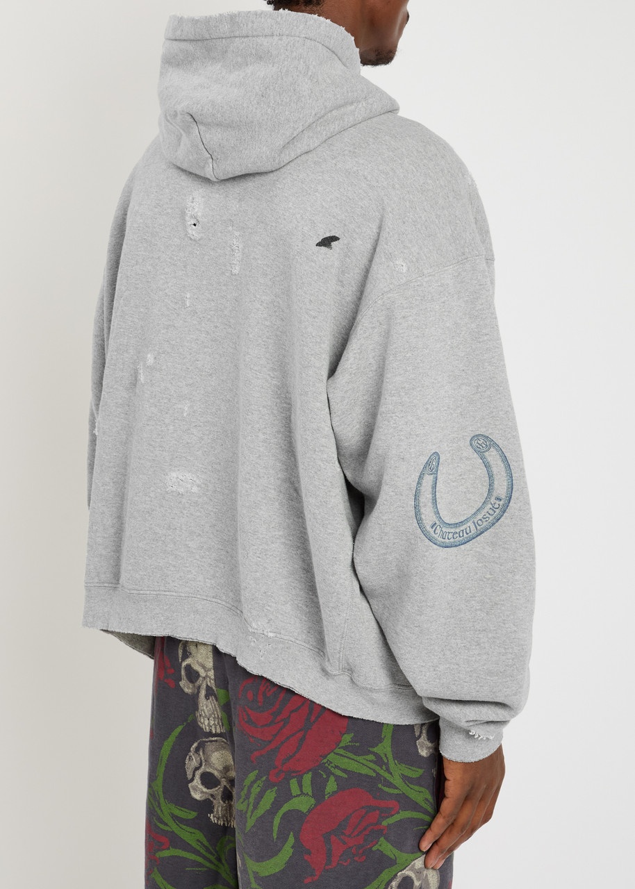 Gallery Dept. Distressed Chateau Ranch Hooded Cotton-blend Sweatshirt - 3
