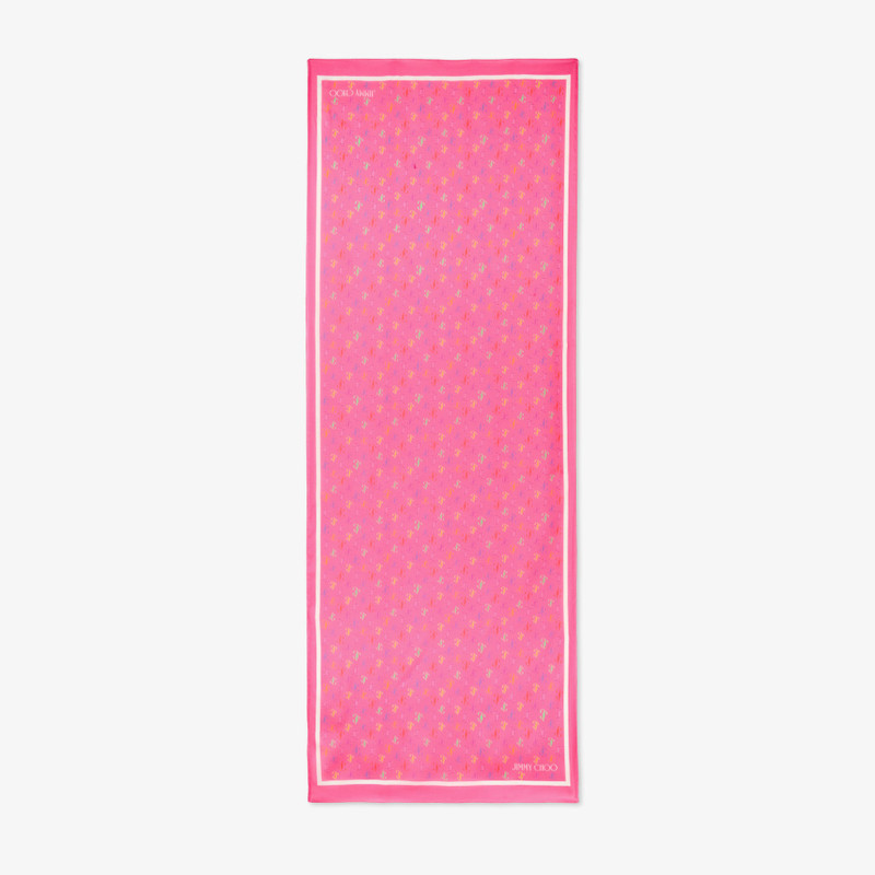 JIMMY CHOO Doris
Fuchsia Silk Monogram Scarf outlook