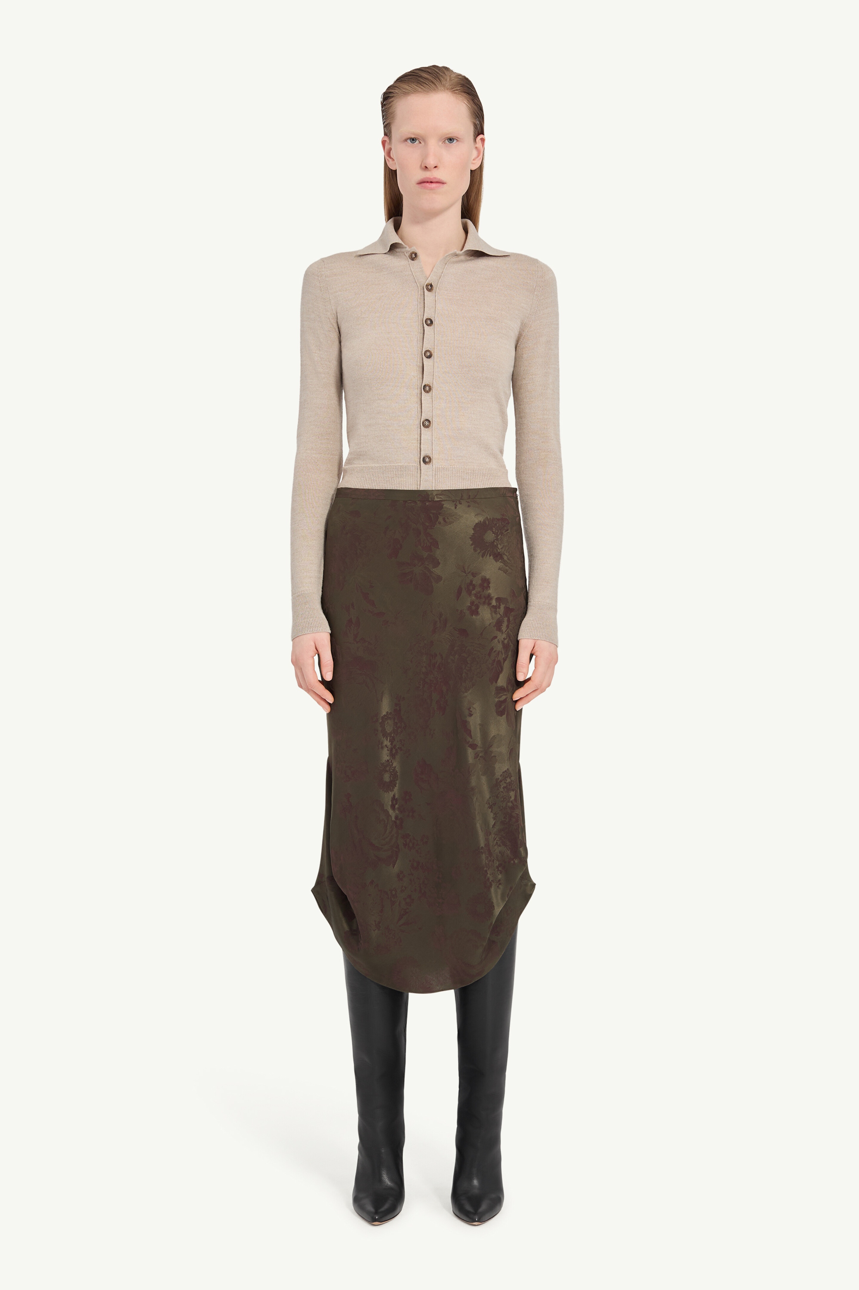 Floral midi skirt - 2