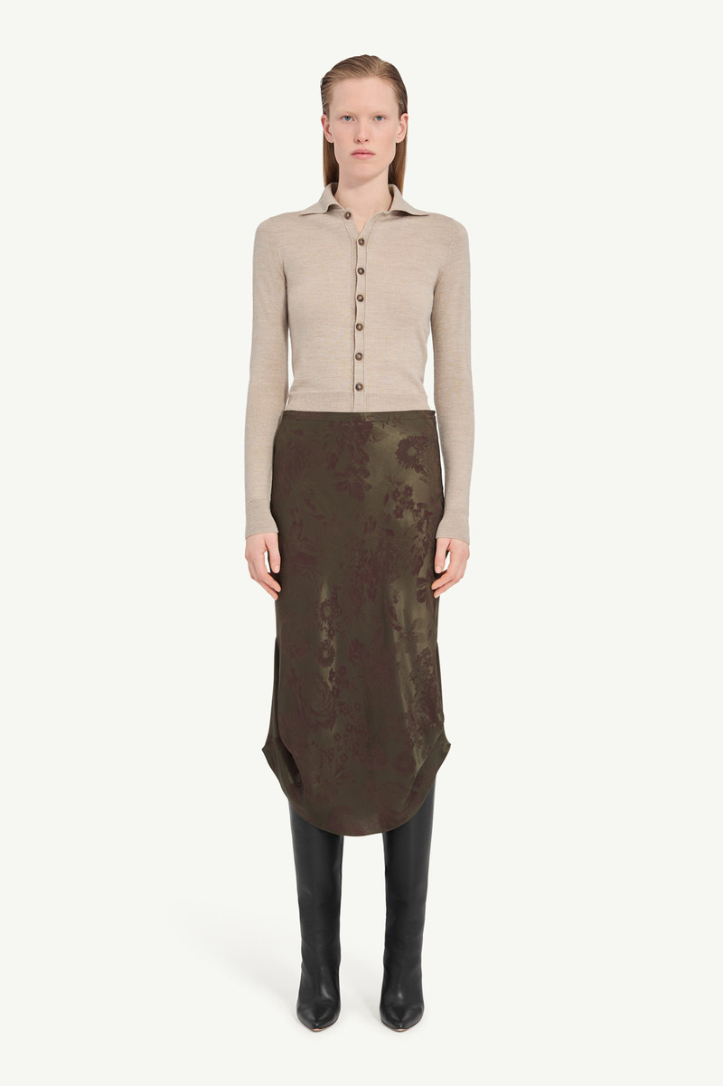 MM6 Maison Margiela Floral midi skirt outlook