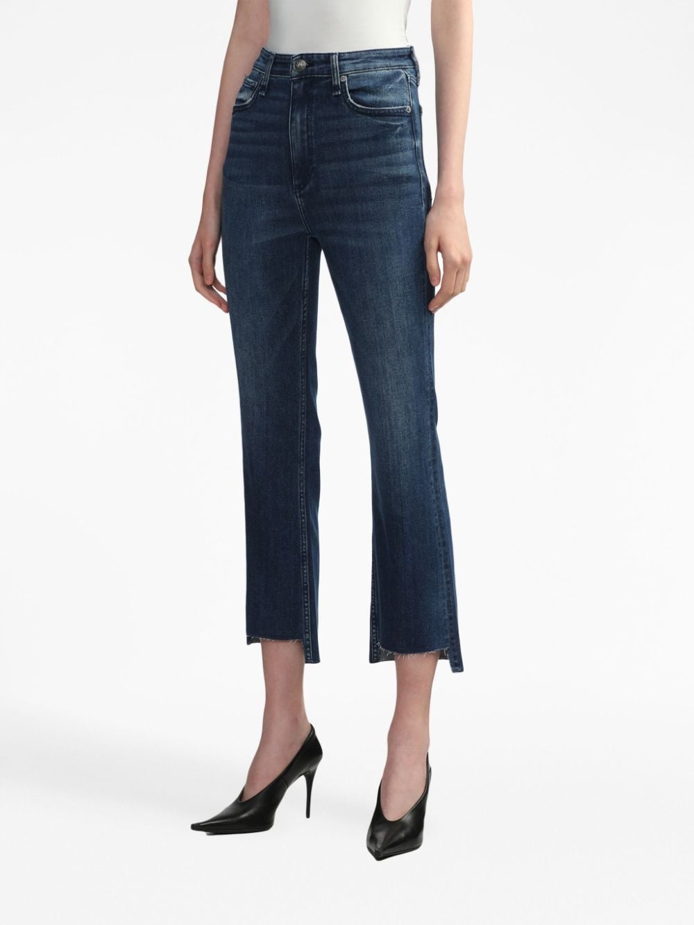 high-rise cropped jeans - 3