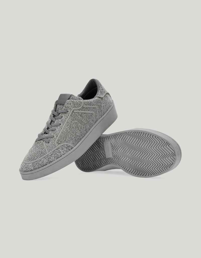 CANALI NUVOLA POLYESTER KNIT SNEAKERS DERBY WITH RUBBER SOLE 2