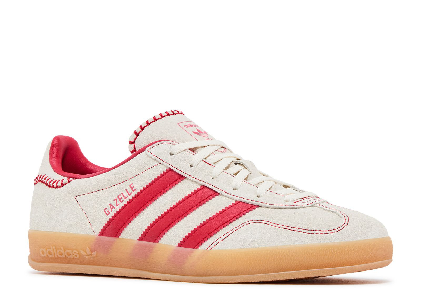 WMNS GAZELLE INDOOR 'BEIGE SCARLET GUM' - 2