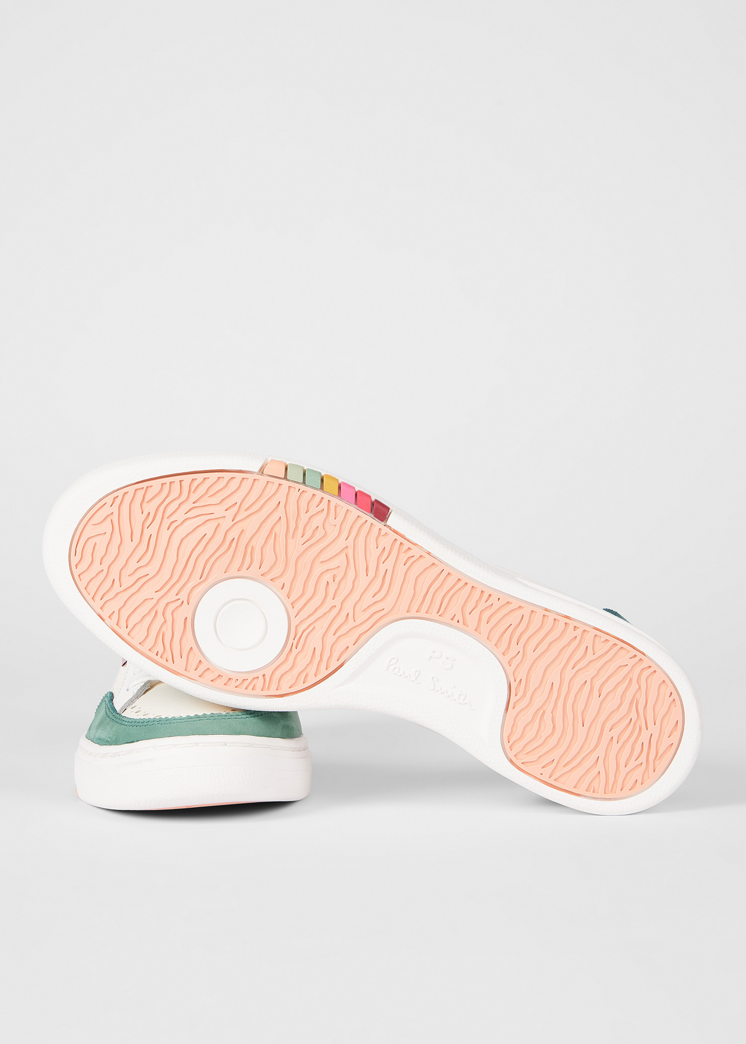Women's White and Petrol 'Hillstar' Trainers - 2
