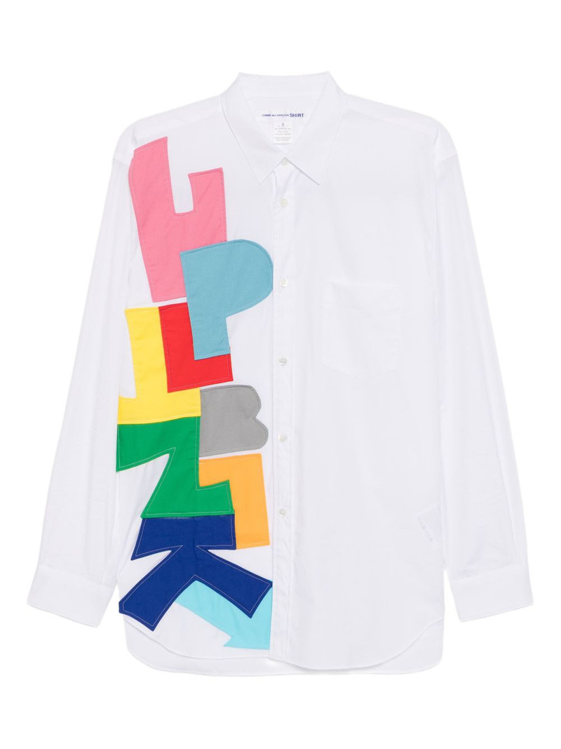 graphic patched shirt 1