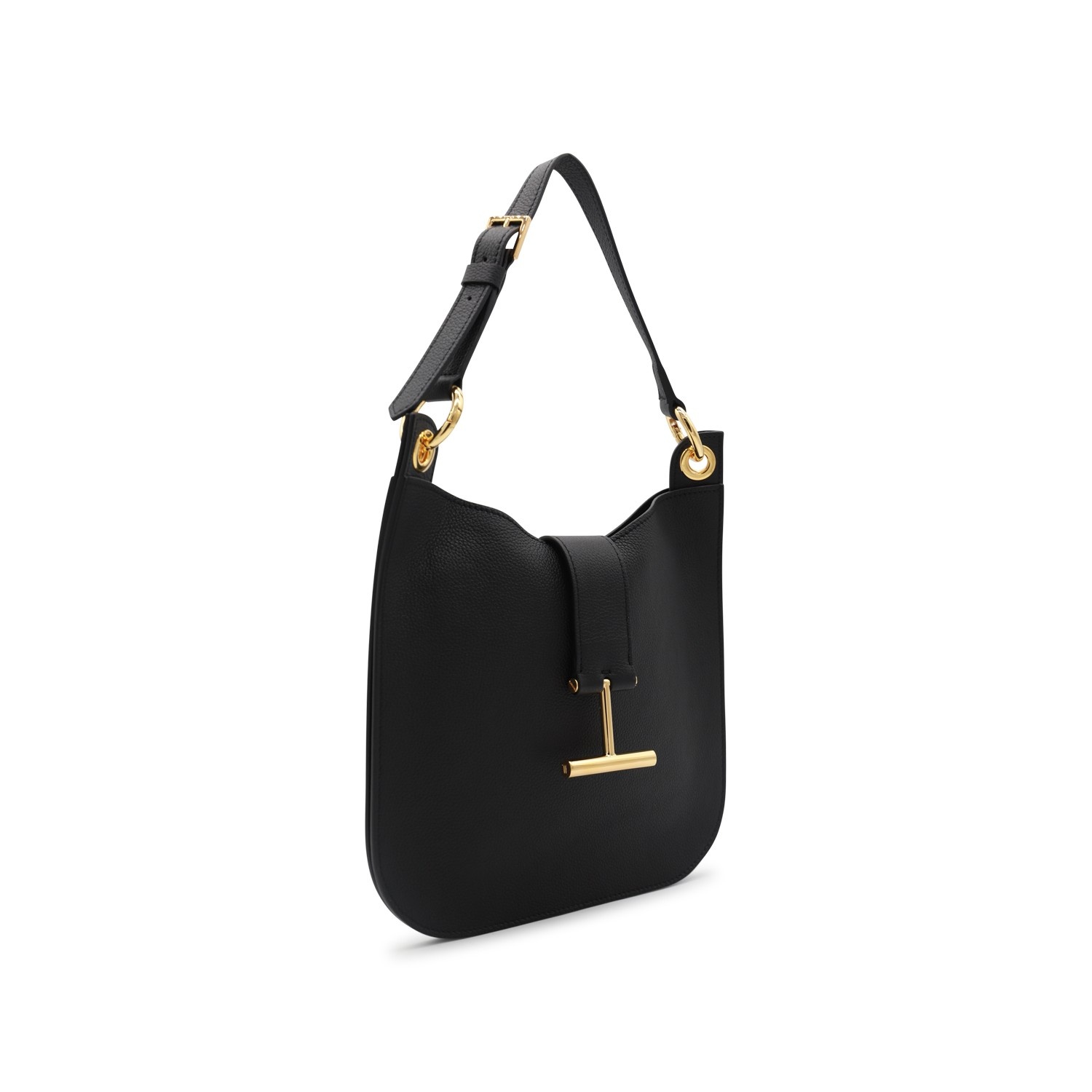 TOM FORD BLACK LEATHER SHOULDER BAG | palazzobelli | REVERSIBLE