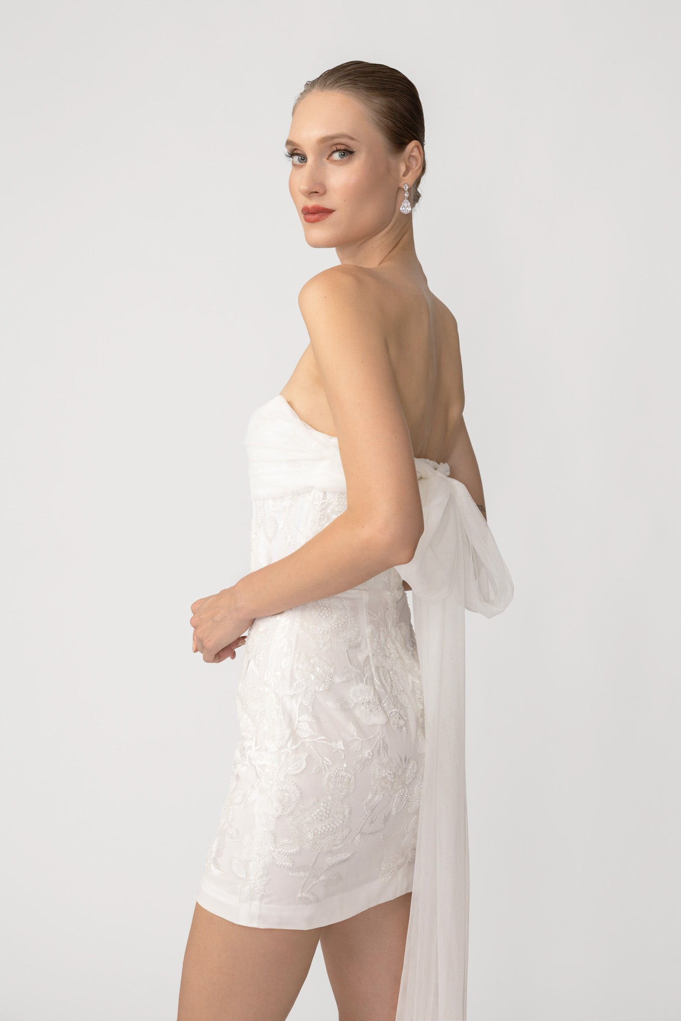 FREYA EMBROIDERED MINI DRESS - 3