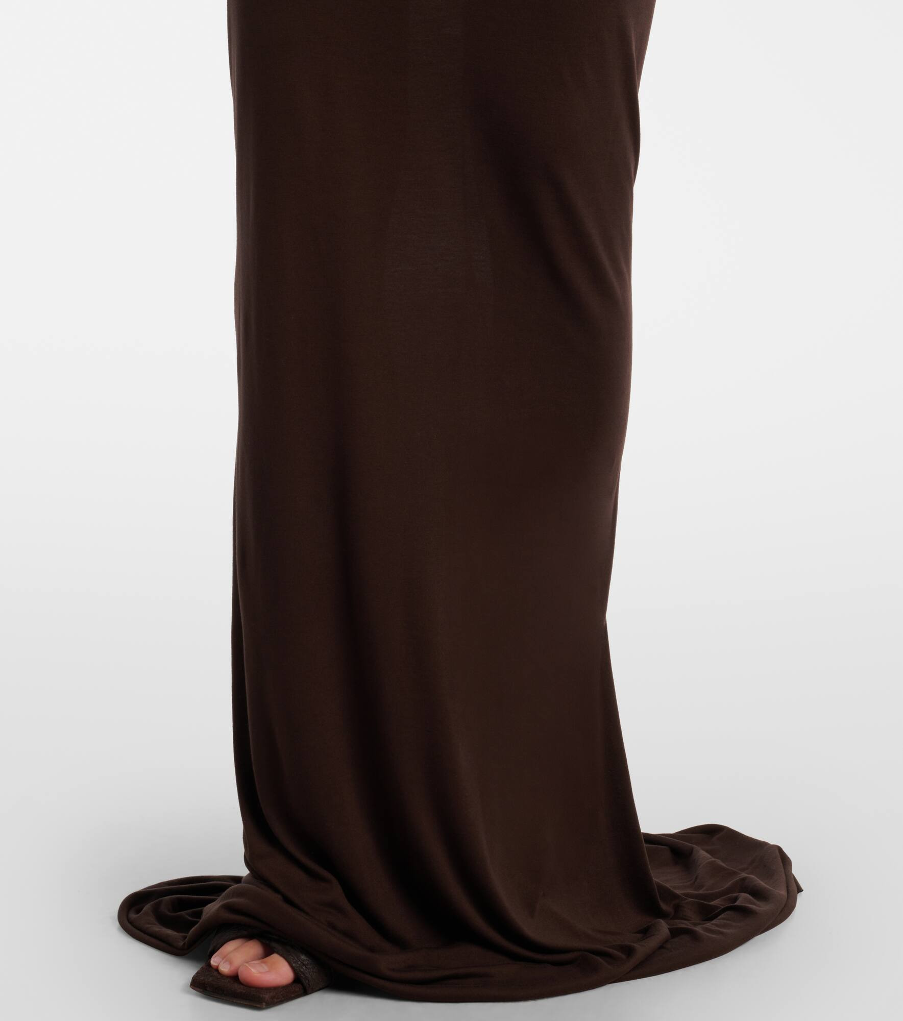 Lilith draped jersey gown - 6